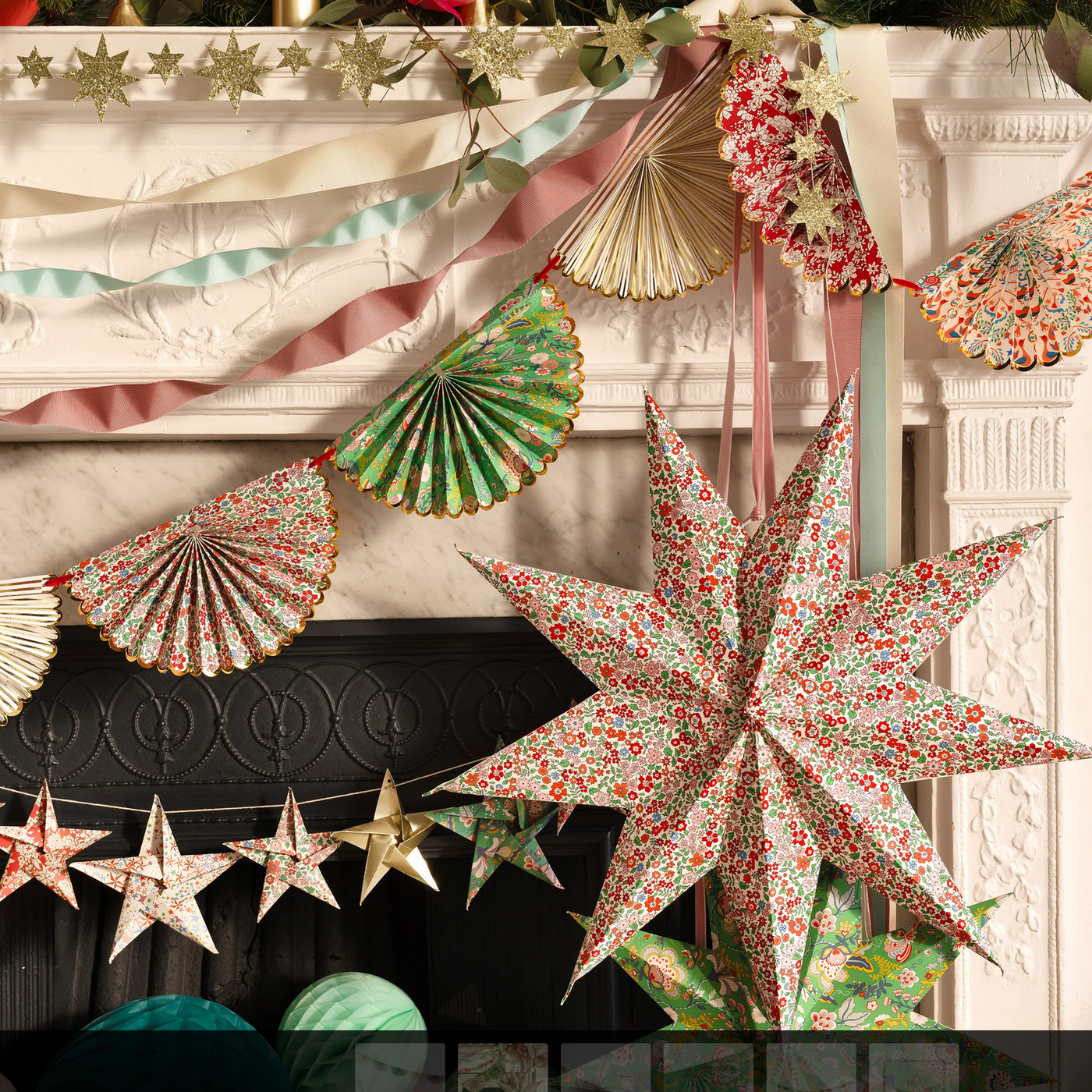 Meri Meri X Liberty Fan Garland