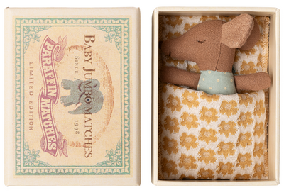 NEW Sleepy Wakey Baby Mouse in Matchbox - Blue
