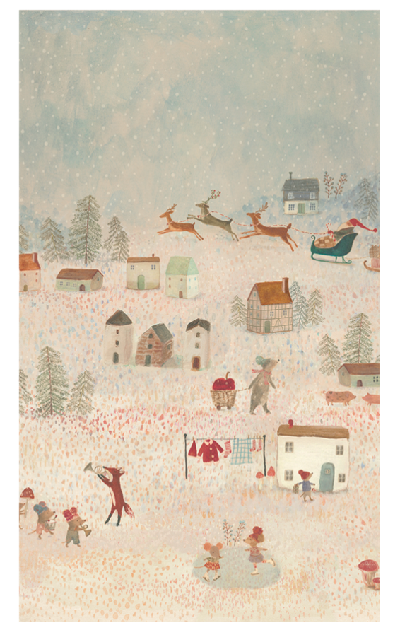 10m 'Santa Is Coming' Design Paper Gift Wrap Roll