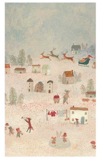 10m 'Santa Is Coming' Design Paper Gift Wrap Roll