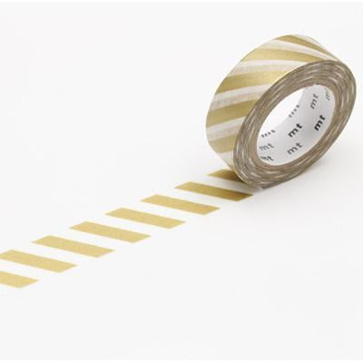 mt Washi Tape - Stripe Gold 2