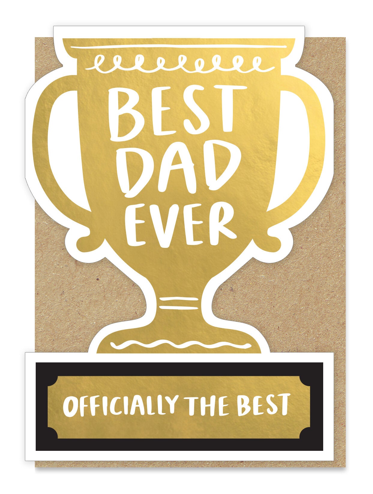 Best Dad Trophy Card