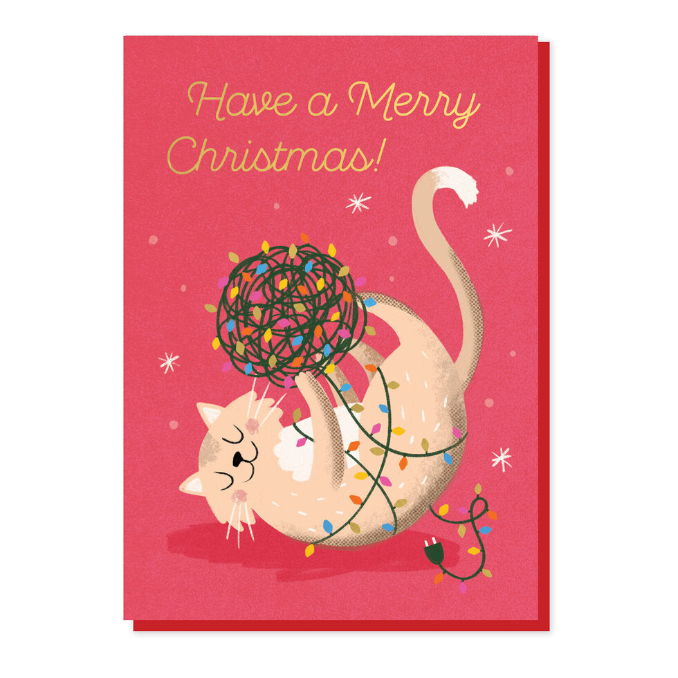 Fairy Lights Christmas Card