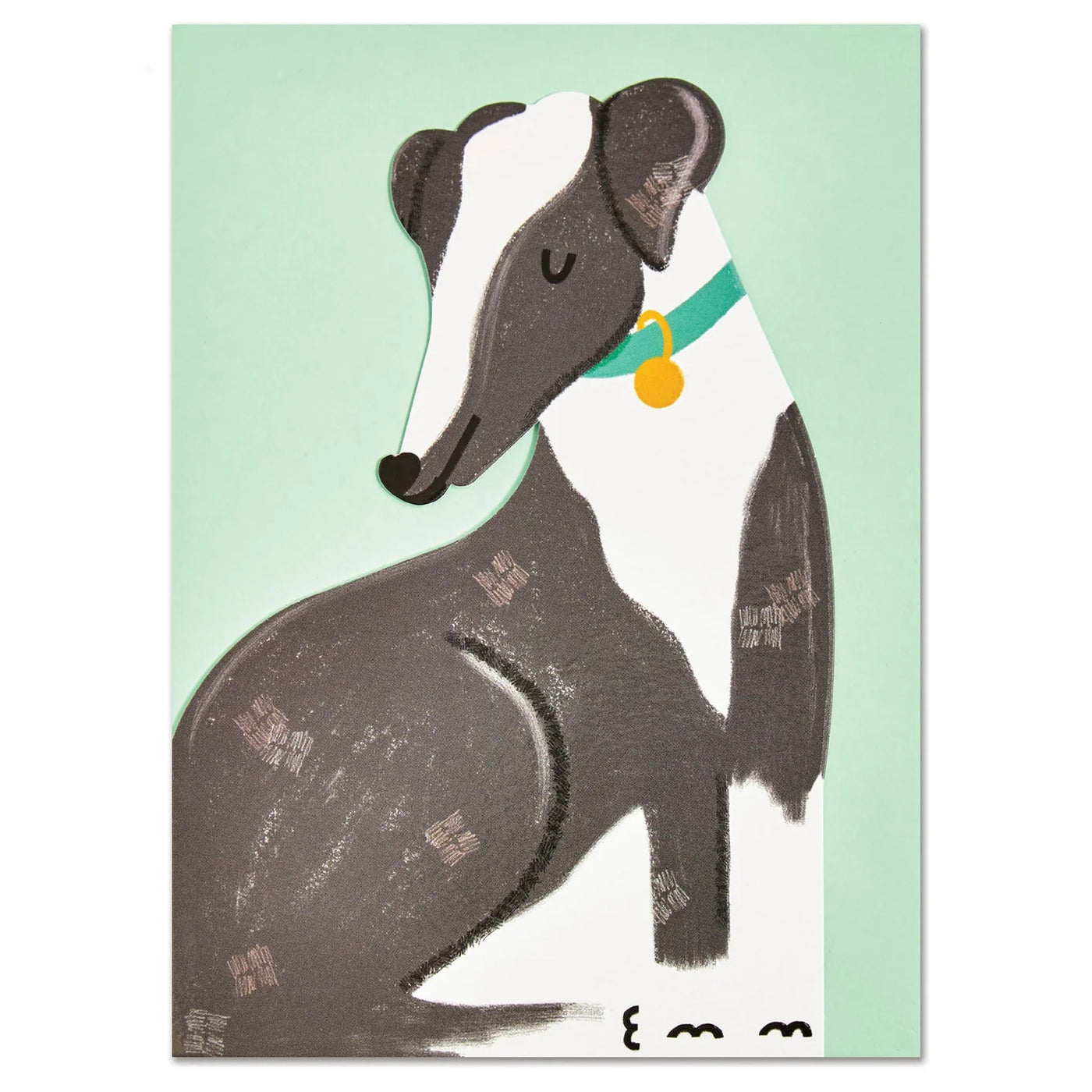 Whippet Die Cut Card – Berylune