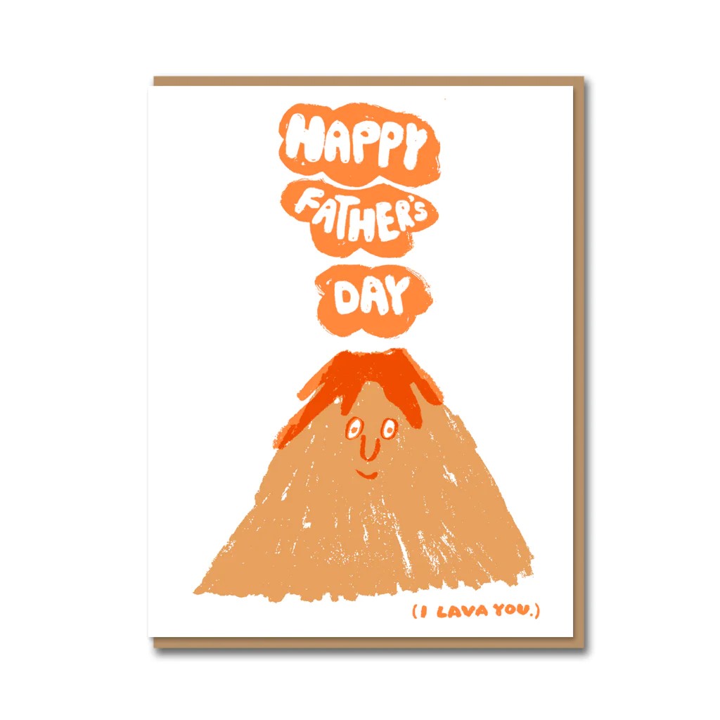 Lava You Dad Greetings Card