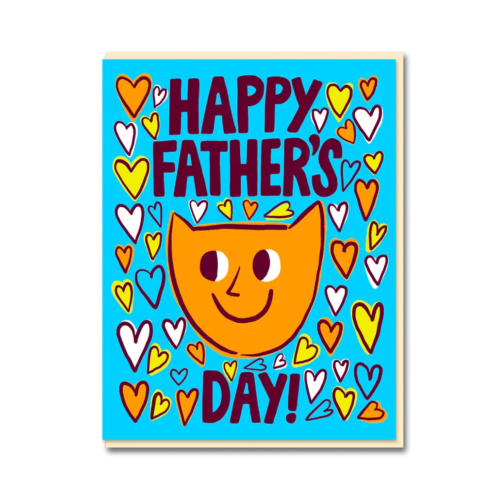 Father's Day Cat Greetings Card