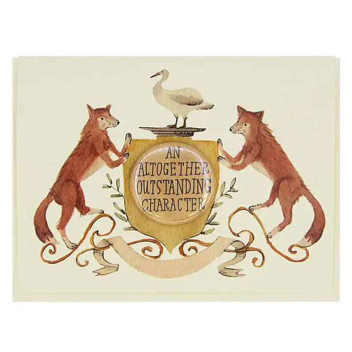 'Outstanding Foxes' Badge Card