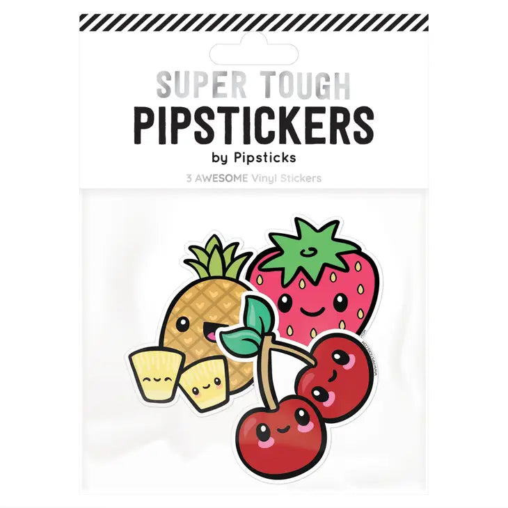 Friendly Fruits Vinyl Sticker Collection by Pipsticks