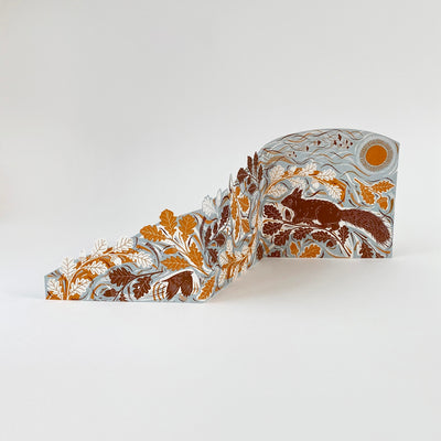Autumn Leaves Concertina Card