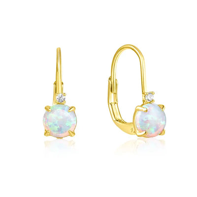 Opal Hoop Earrings - Quinn