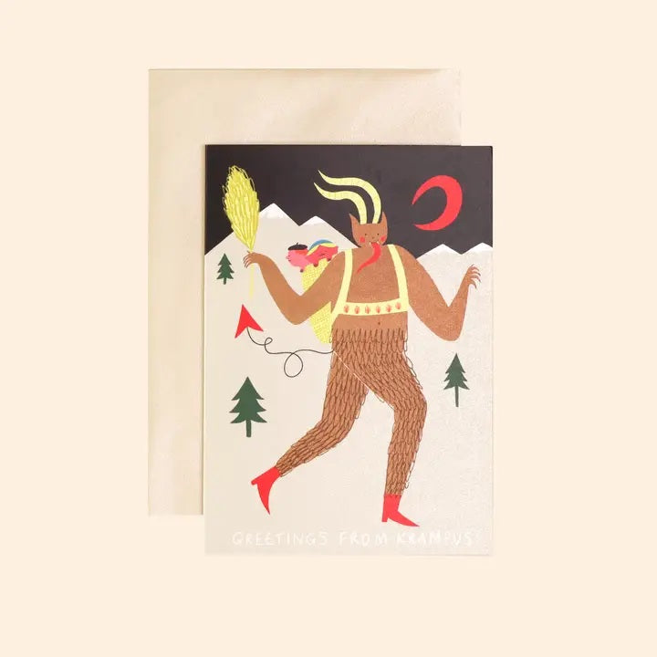 Greetings From Krampus Card