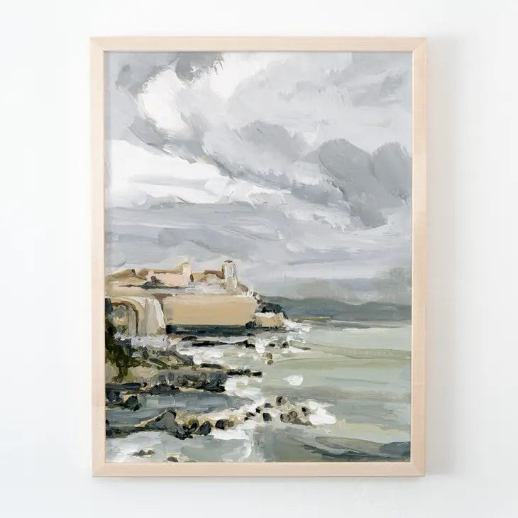 Antibes Coast Canvas Print - Large