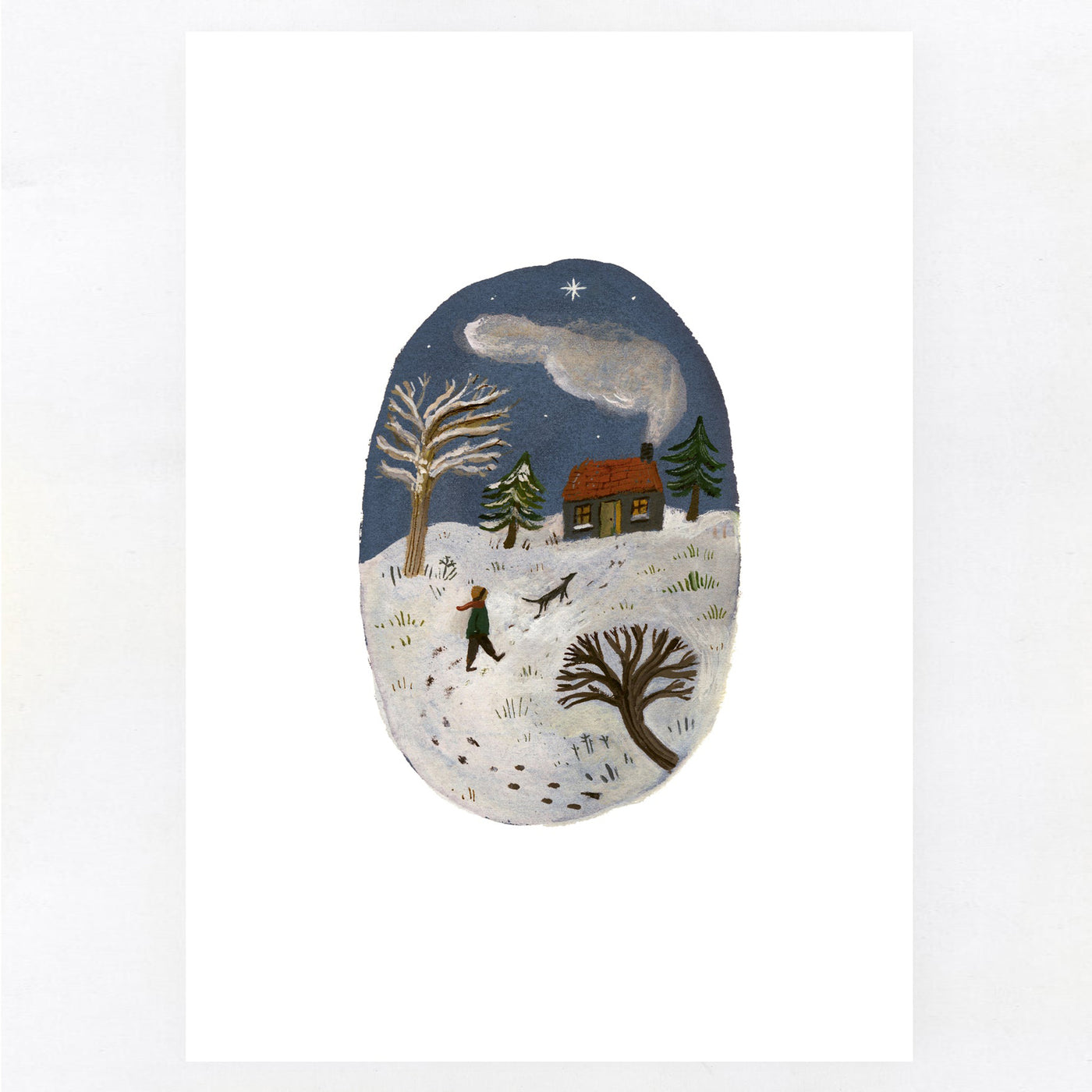 A Winter Walk A5 Print