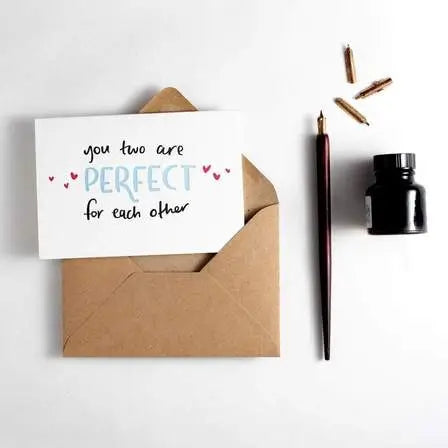 You Two are Perfect for Each Other Letterpress Card