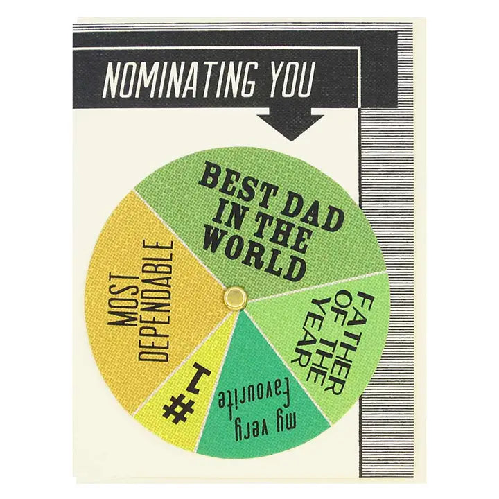 'Father of the Year' Pinwheel Card