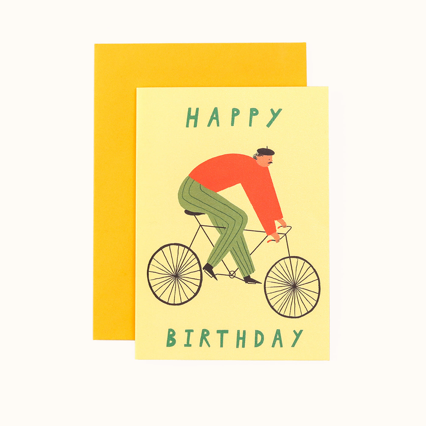 Cyclist Happy Birthday Card