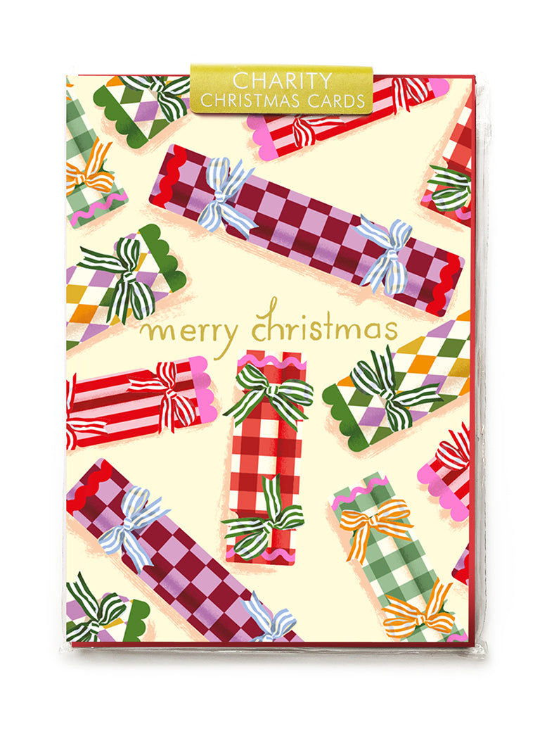 Christmas Crackers Card Pack of 5