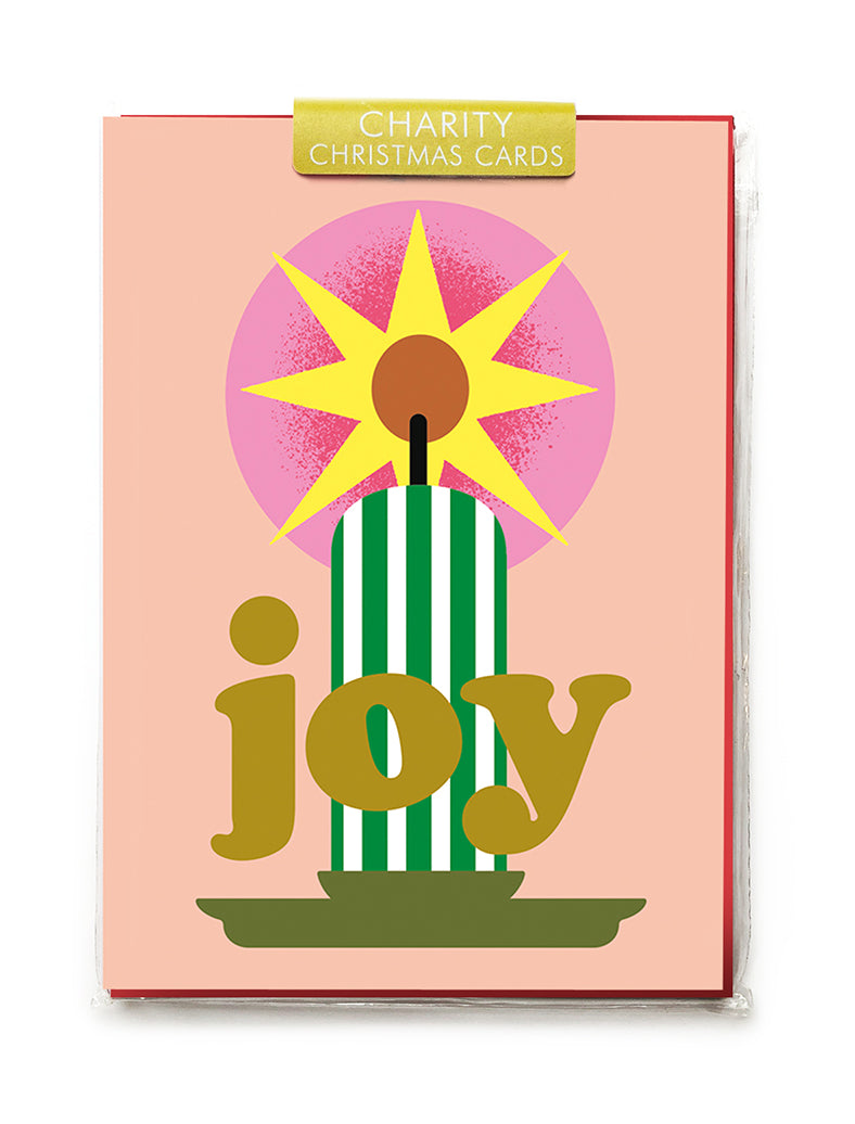 Star Candle Christmas Card Pack of 5