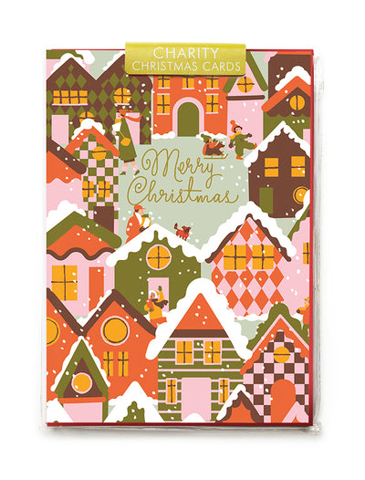 Christmas Village Card Pack of 5