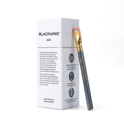 Box of 12 Blackwing Short 602 Pencils