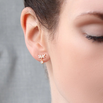 Winged Leaf Earrings
