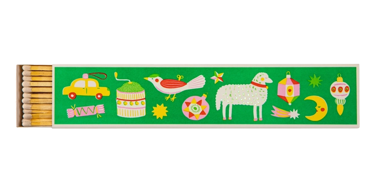 'Christmas Ornaments' Extra Long Luxury Boxed Matches