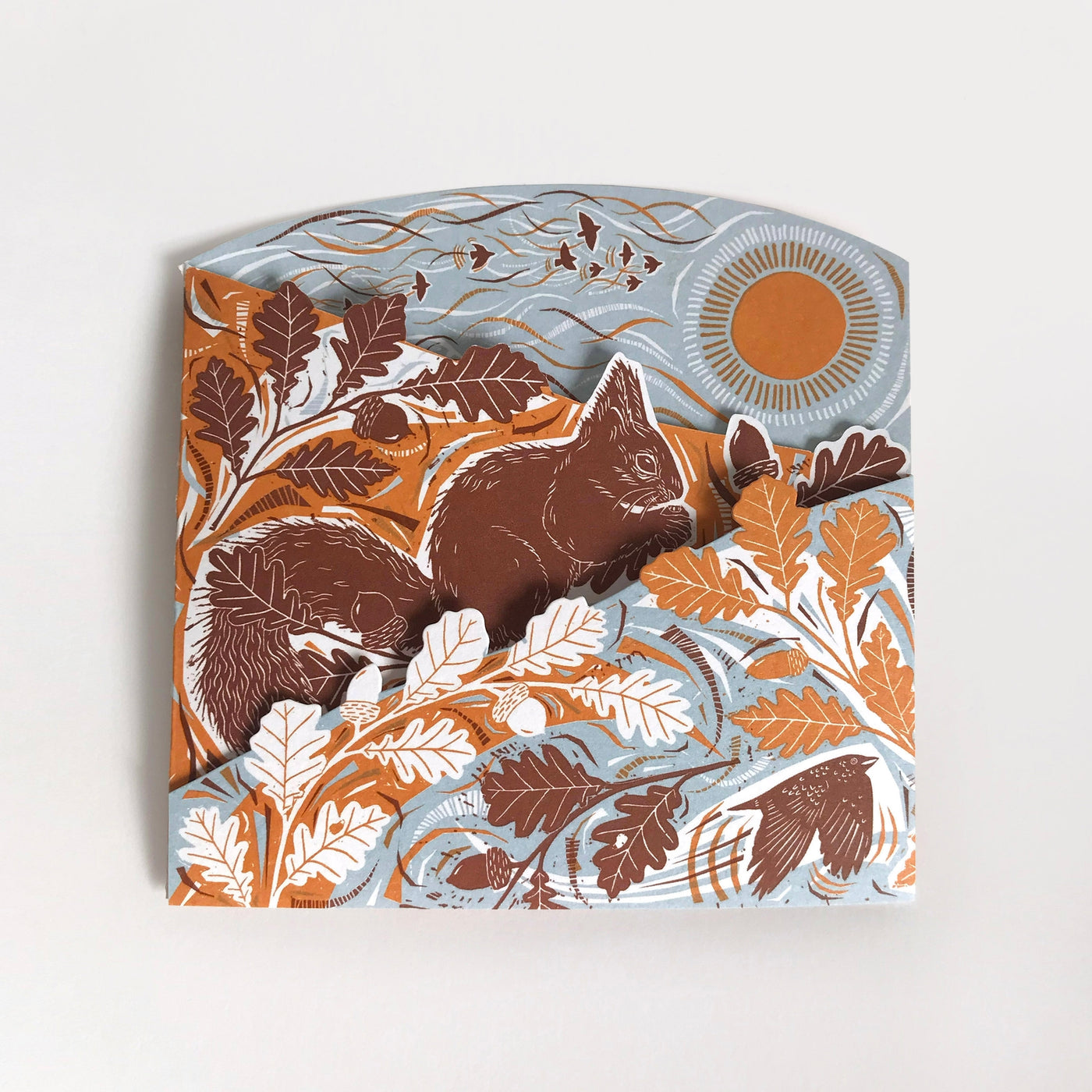 Autumn Leaves Concertina Card