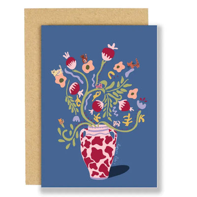 Cat Bouquet Birthday Card