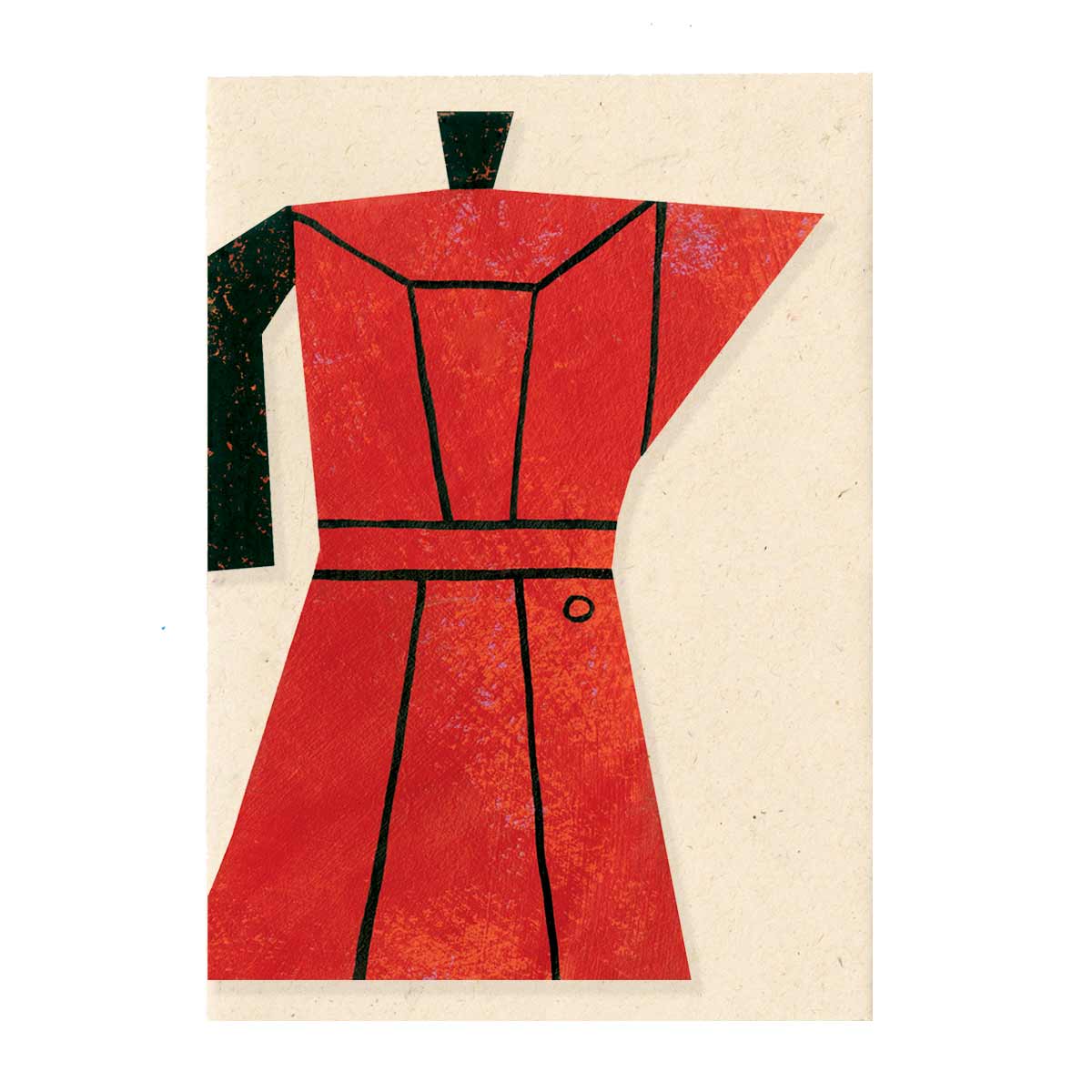 Coffee Pot Cut Out Card