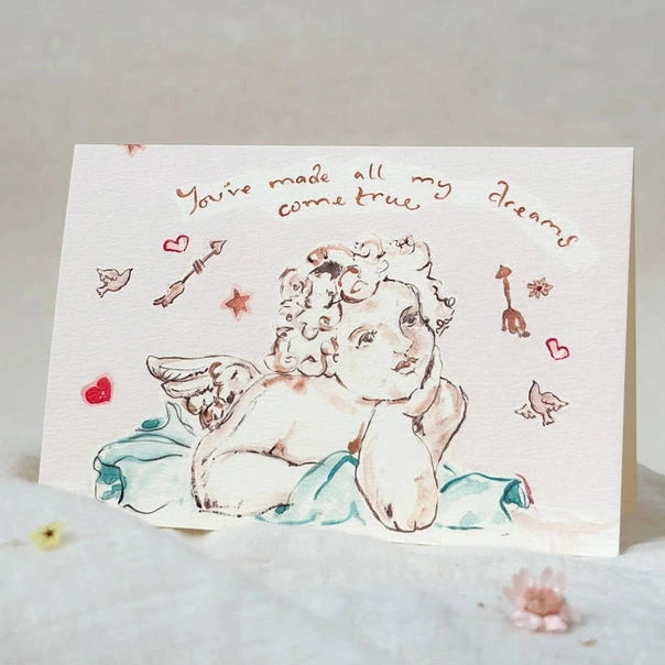 Dreaming Cherub Card