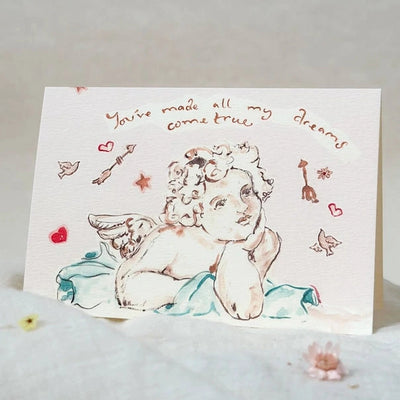 Dreaming Cherub Card