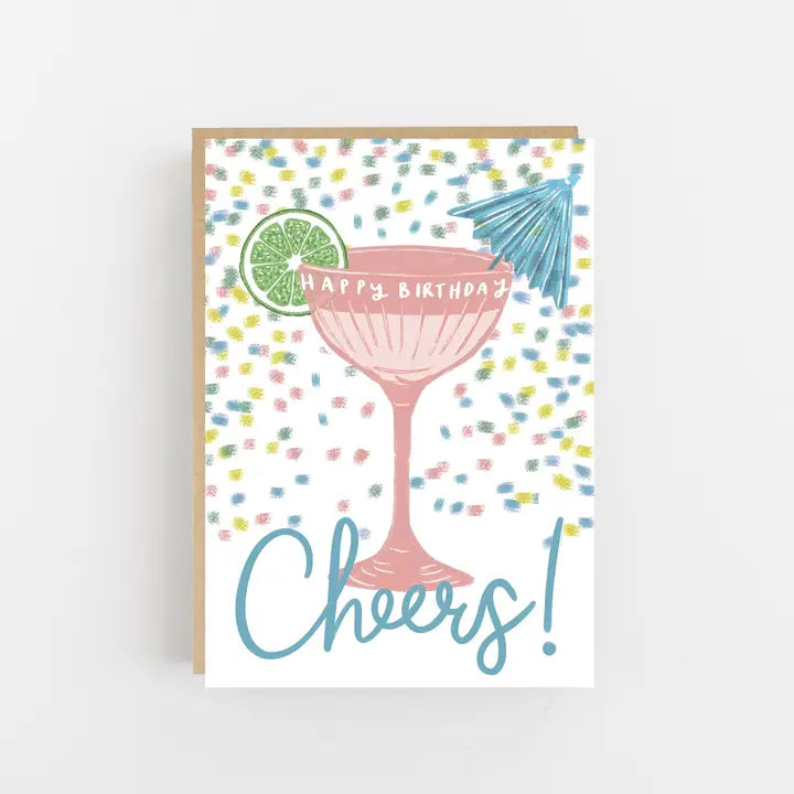 Cheers Cocktail Birthday Card