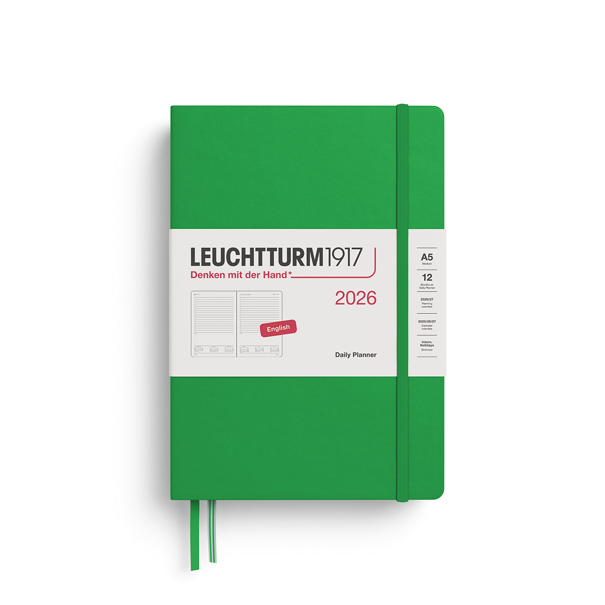 Leuchtturm A5 Daily Planner - 2026