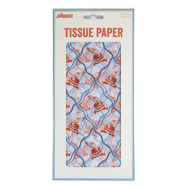 Santa Tissue Paper - 3 Sheets