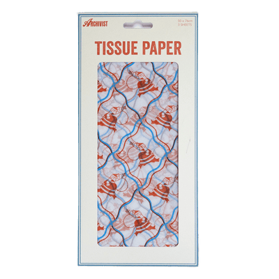 Santa Tissue Paper - 3 Sheets