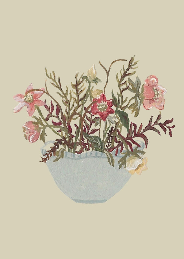 Winter Hellebore Mini Card