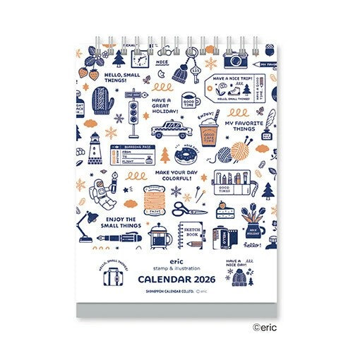 Eric Small Things 2026 Desk Calendar