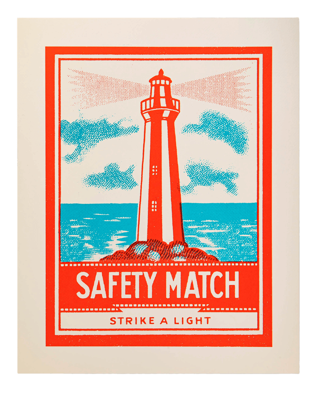 Lighthouse Safety Match Print 40 X 50 cm