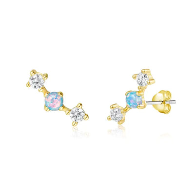 Opal Ear Climber Earrings - Mira