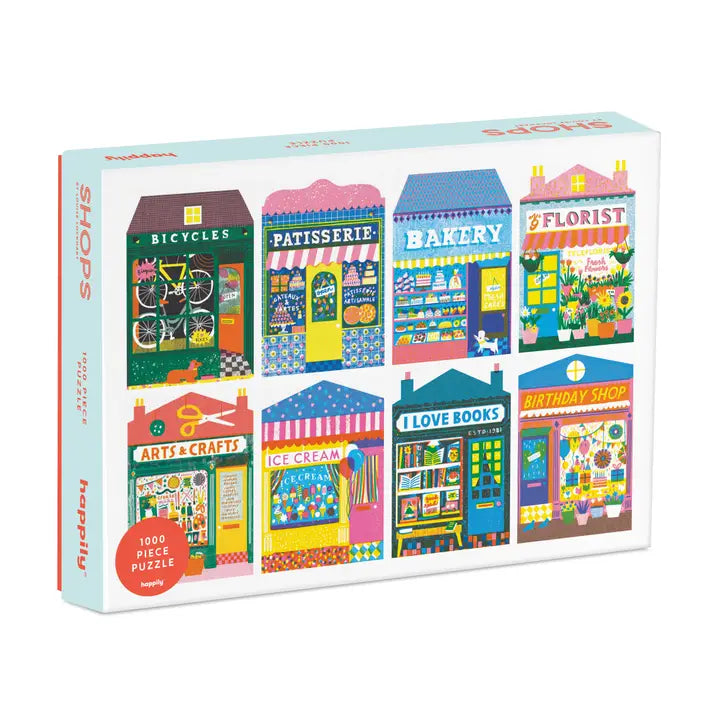 Printed Peanut x Happily Shop Fronts Jigsaw Puzzle