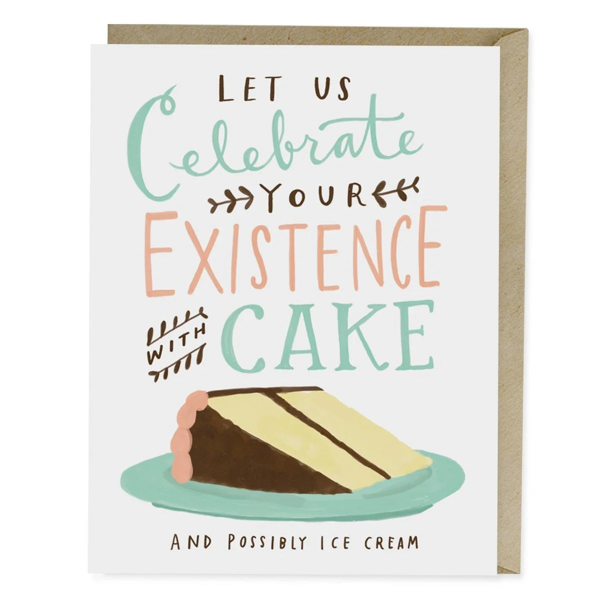 Celebrate With Cake Birthday Card
