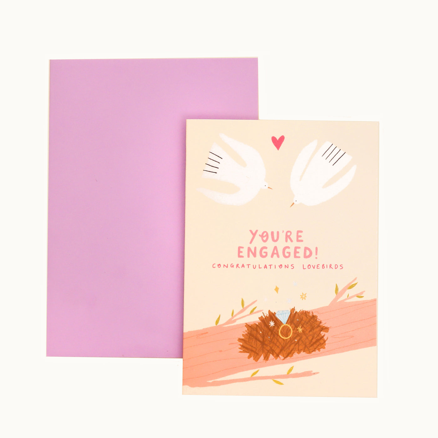 Love Birds Engagement Card