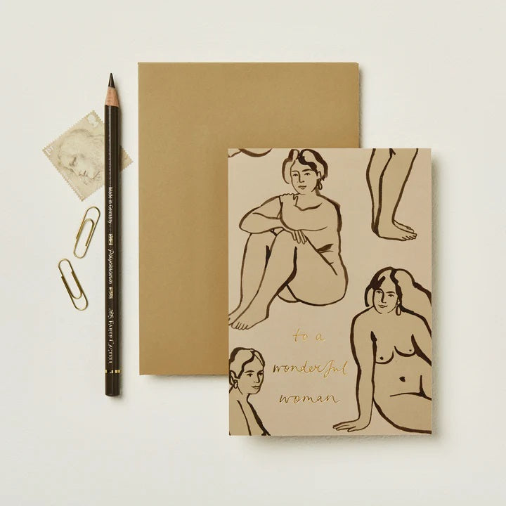 Nudes 'To a Wonderful Woman' Greetings Card