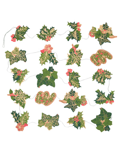 Holly & Ivy Sewn Garland