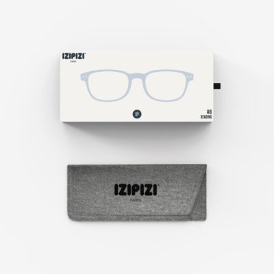 Reading Glasses - Design 'B' in Frozen Blue  by Izipizi