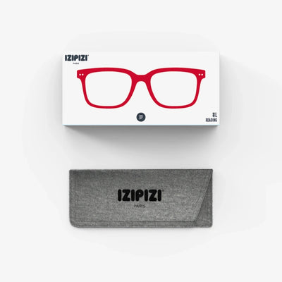 Reading Glasses - Design 'L' in Red by Izipizi*