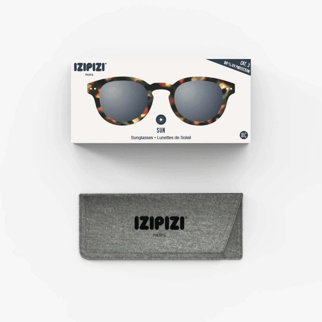 Sunglasses - Design 'C' in Tortoise by Izipizi (Grey Lenses)*