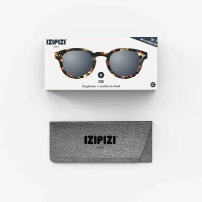 Sunglasses - Design 'C' in Tortoise by Izipizi (Grey Lenses)*