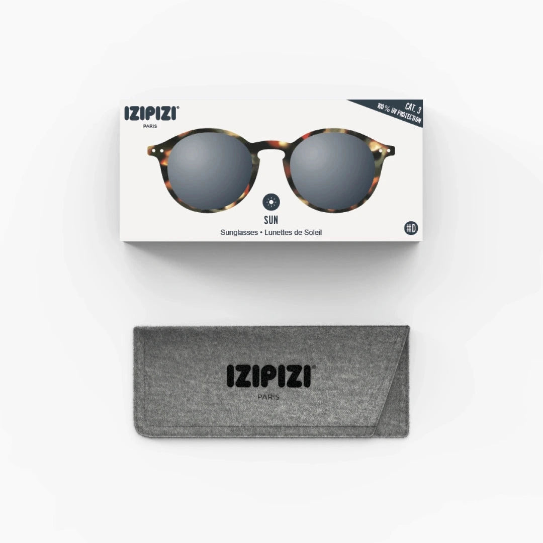 Sunglasses - Design 'D' in Tortoise by Izipizi (Grey Lenses)*