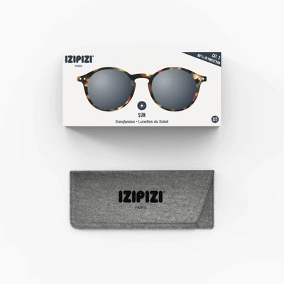 Sunglasses - Design 'D' in Tortoise by Izipizi (Grey Lenses)*